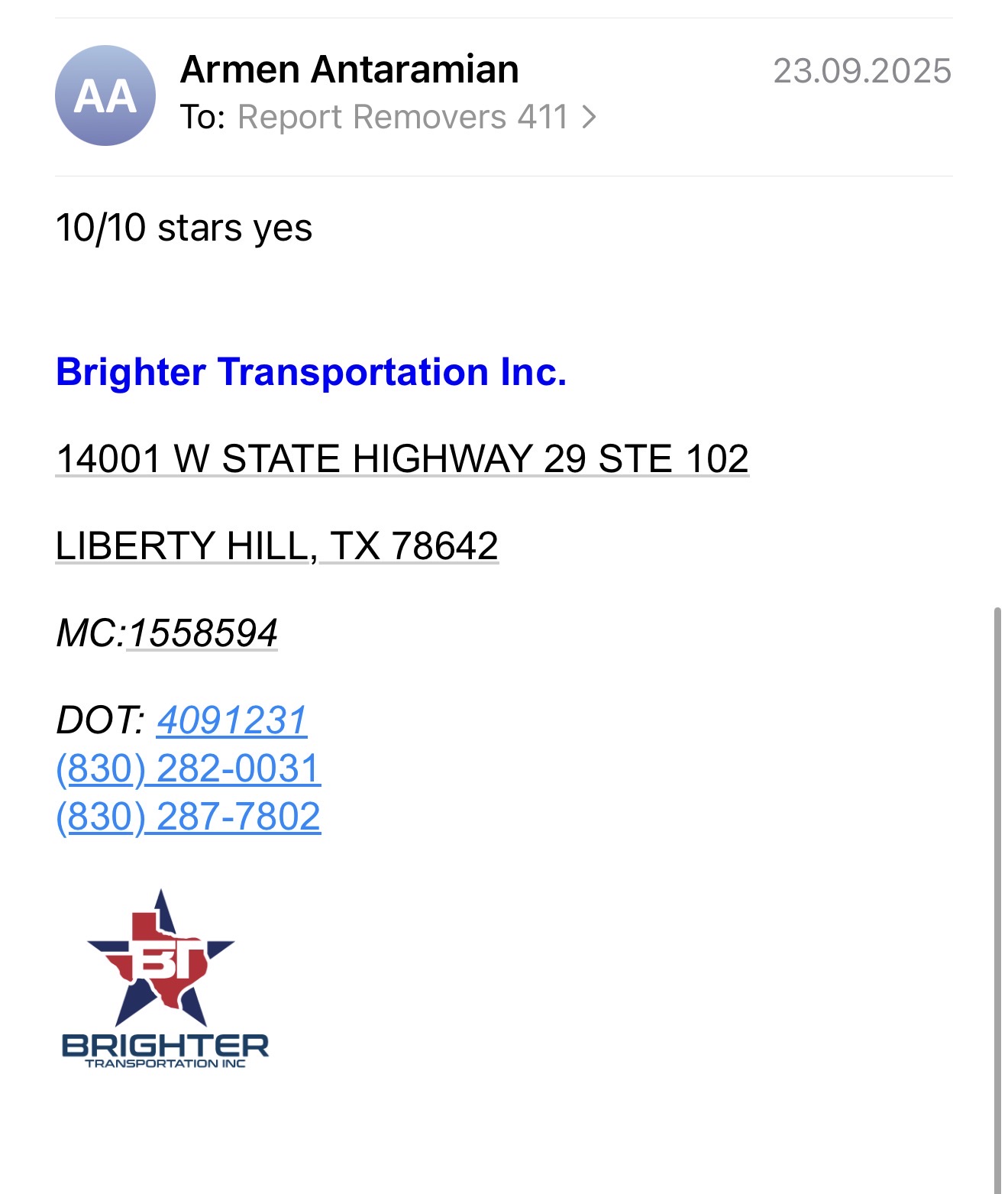 Client review - Uncle Shugar's Inc